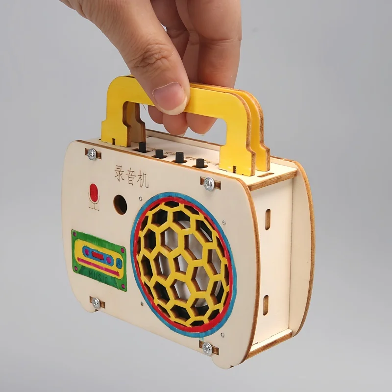 Máquina de grabación casera DIY, tecnología, pequeño fabricante, herramienta de enseñanza de montaje hecha a mano, ciencia creativa, libro de texto Experimental, juguete - imagen 5