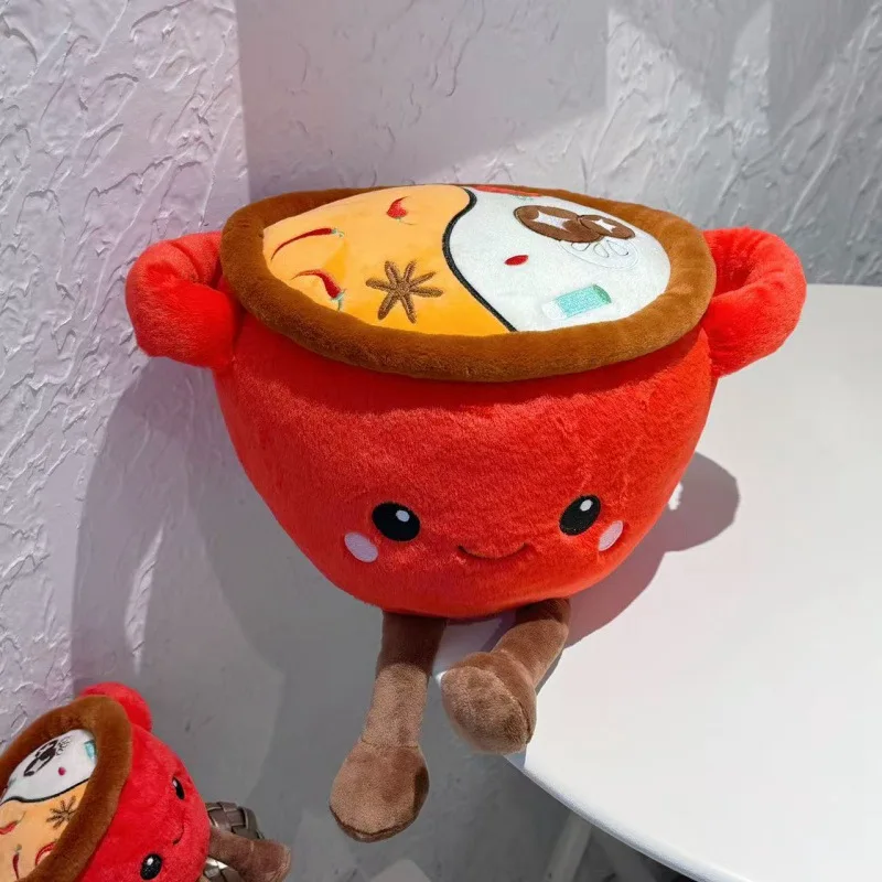 Peluche de olla caliente con doble sopa – Muñeco creativo - imagen 5