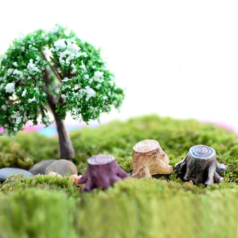 Figurita árbol resina con musgo – decoración infantil mágica - imagen 5