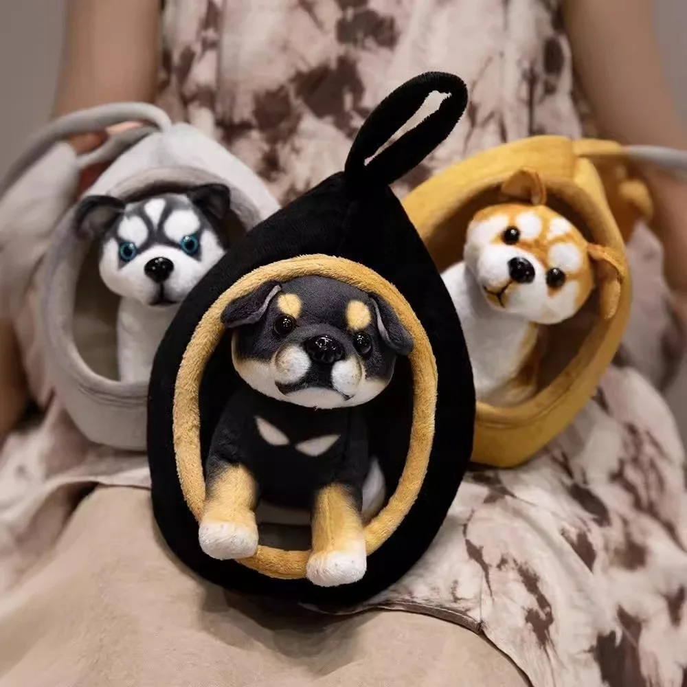 Divertido juguete de simulación suave para perros desmontable con casa para perros, decoración para habitación de animales, nido para perros, regalo de cumpleaños - imagen 5