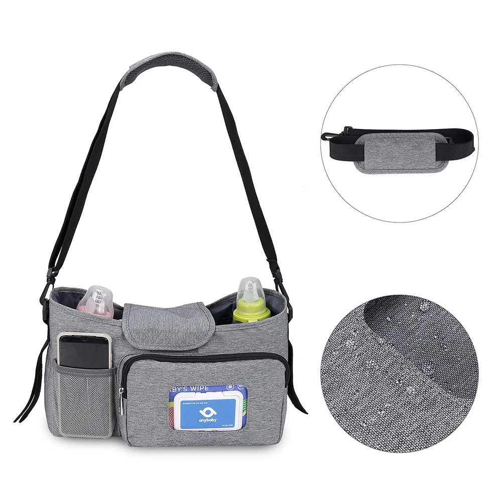 Bolsa de pañales impermeable acolchada para cochecito - imagen 2
