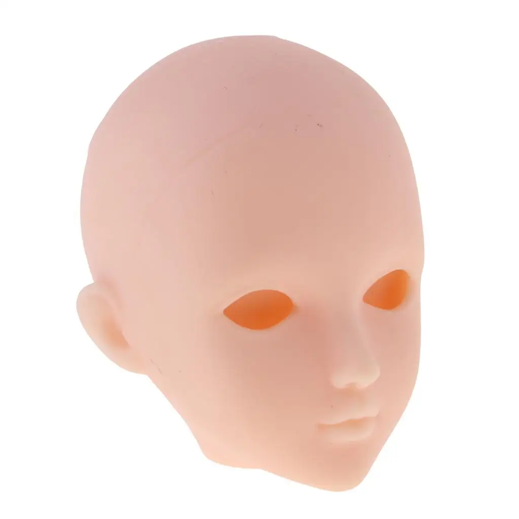 2x1/6 Lifelike Girl Doll Head without Eyes for BJD XinYi Doll Body Parts Accs