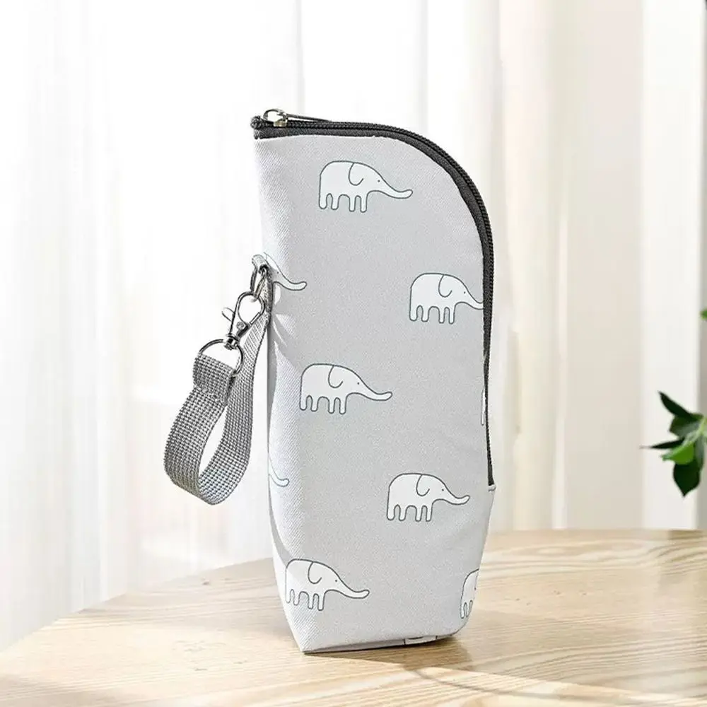Bolsa de botella aislante de molde de aluminio, bolsa de tela Oxford de dibujos animados para botella de leche, bolsas de alimentación térmicas, accesorios de viaje - imagen 4