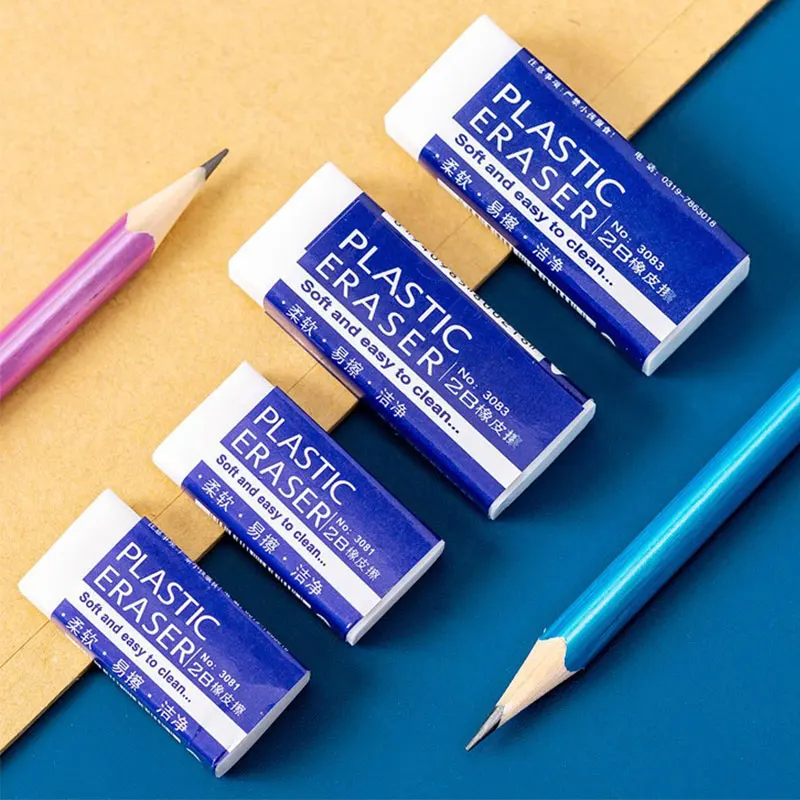 Borrador de lápiz de goma suave 2B, suministros de corrección de pintura para bocetos de arte para estudiantes, papelería de borrador de escritura para exámenes escolares, 6 uds. - imagen 4
