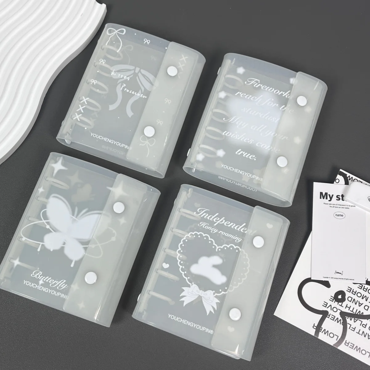 Cubierta de carpeta de hojas sueltas M5, cubierta para cuaderno, accesorios para cuaderno de bocetos, diario, suministros de oficina - imagen 2