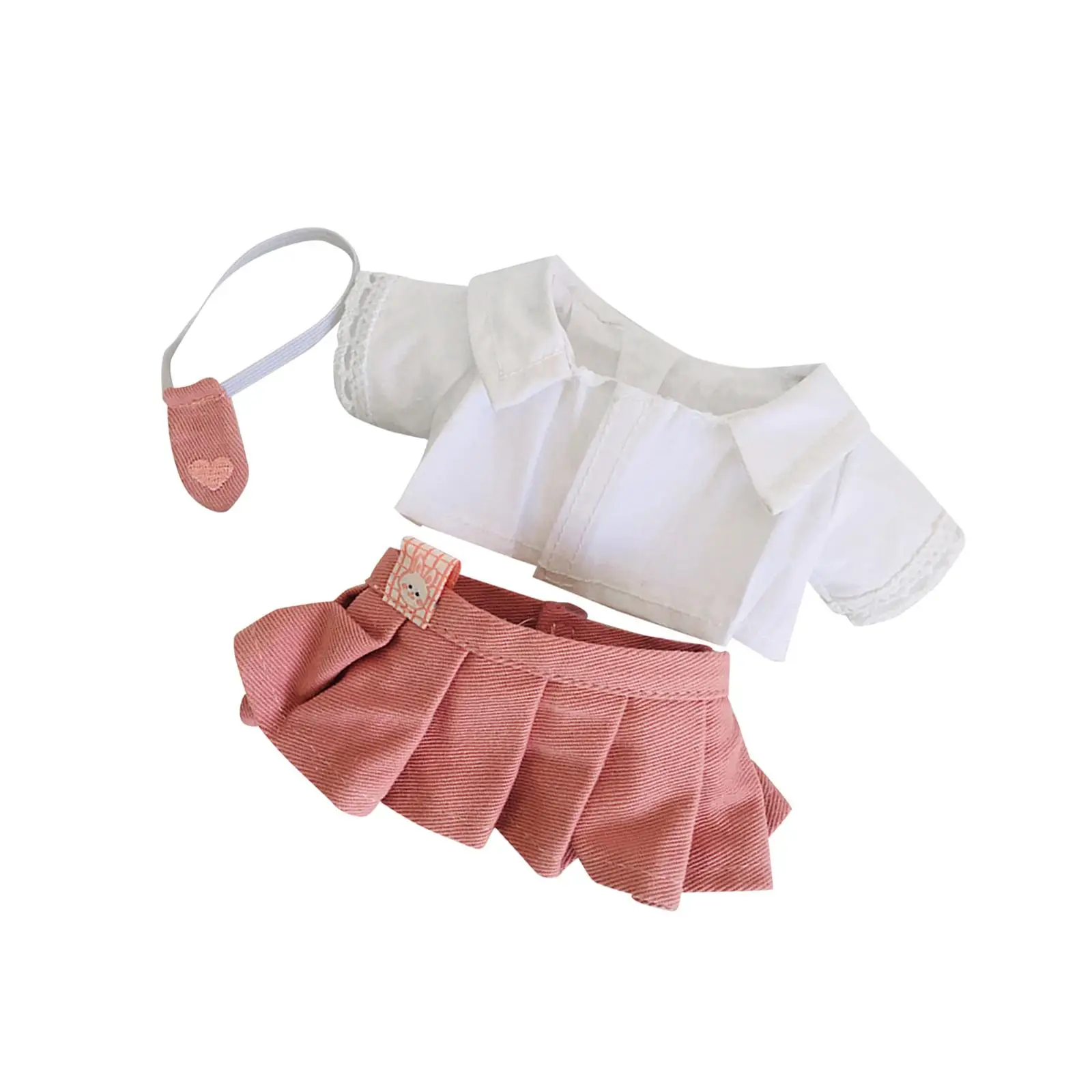 Soft Doll Clothes for 20cm Plush Doll, DIY Clothing Toy, Dres up Plush Figures Soft Doll Clothes for 20cm Plush Doll, DIY Clothing Toy, Dres up Plush Figures