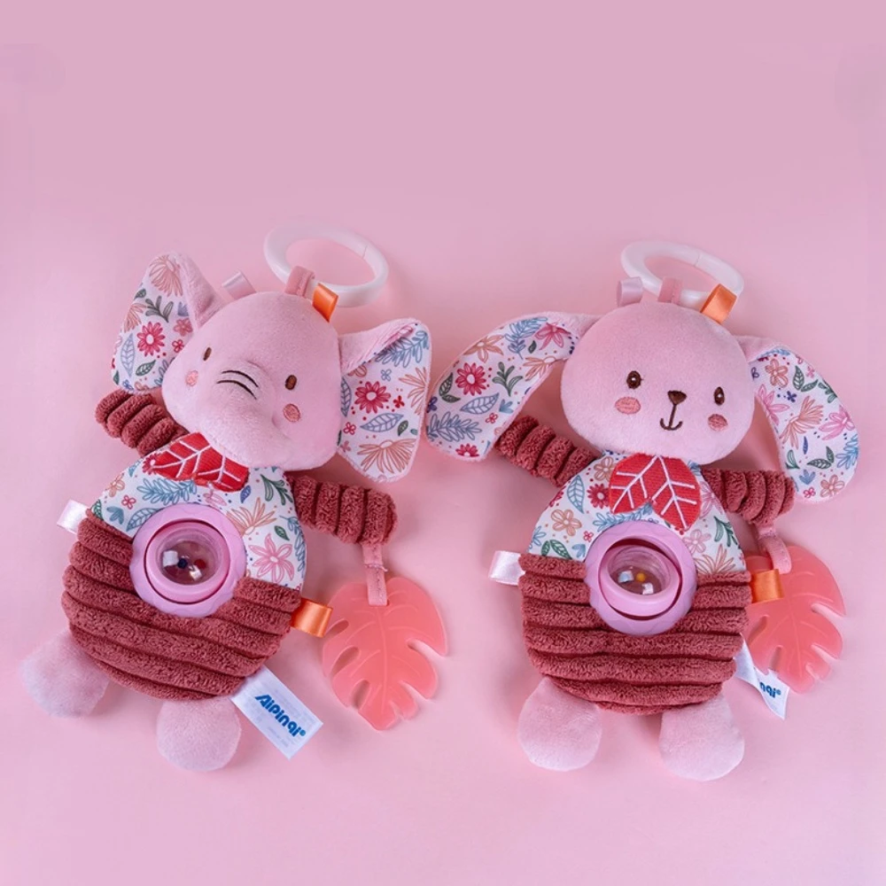 Juguete colgante rosa para bebé – Cuna, coche y entrenamiento auditivo - imagen 5