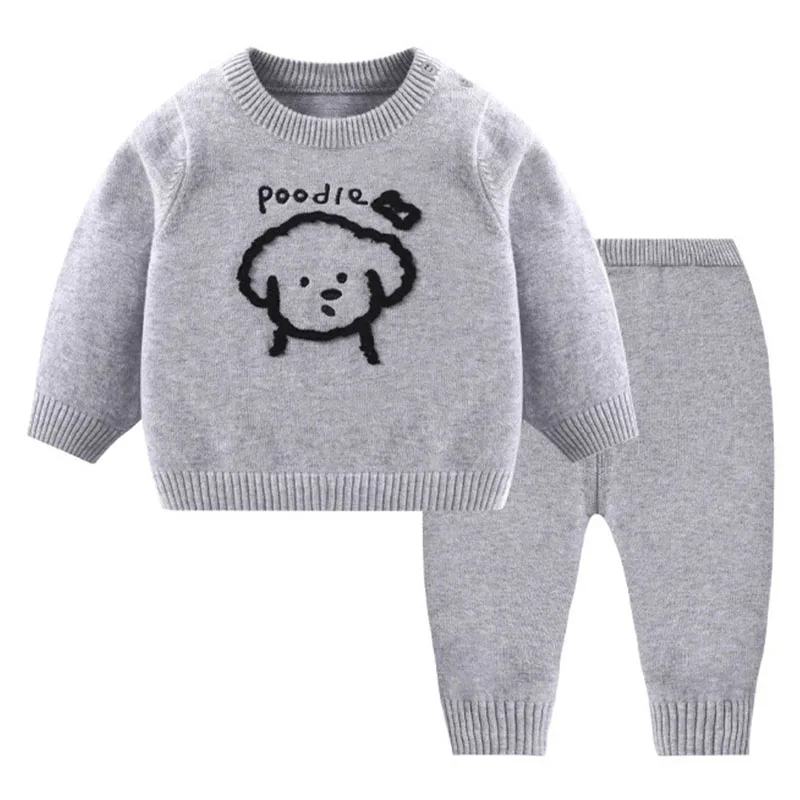 Conjunto bebé manga larga – Camiseta y pantalón estampado - imagen 2