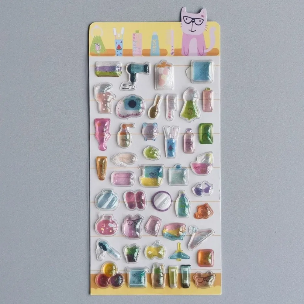 Pegatinas 3D en relieve brillantes para diarios – conejos y animales - imagen 4