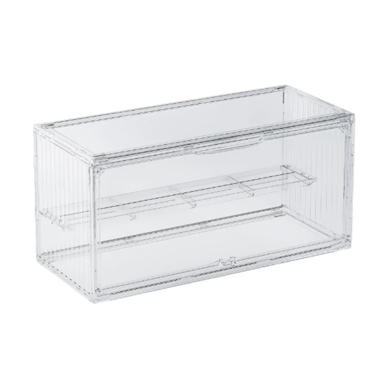 Display Cabinet Protection Box Stackable Collectibles Display Case for Toys