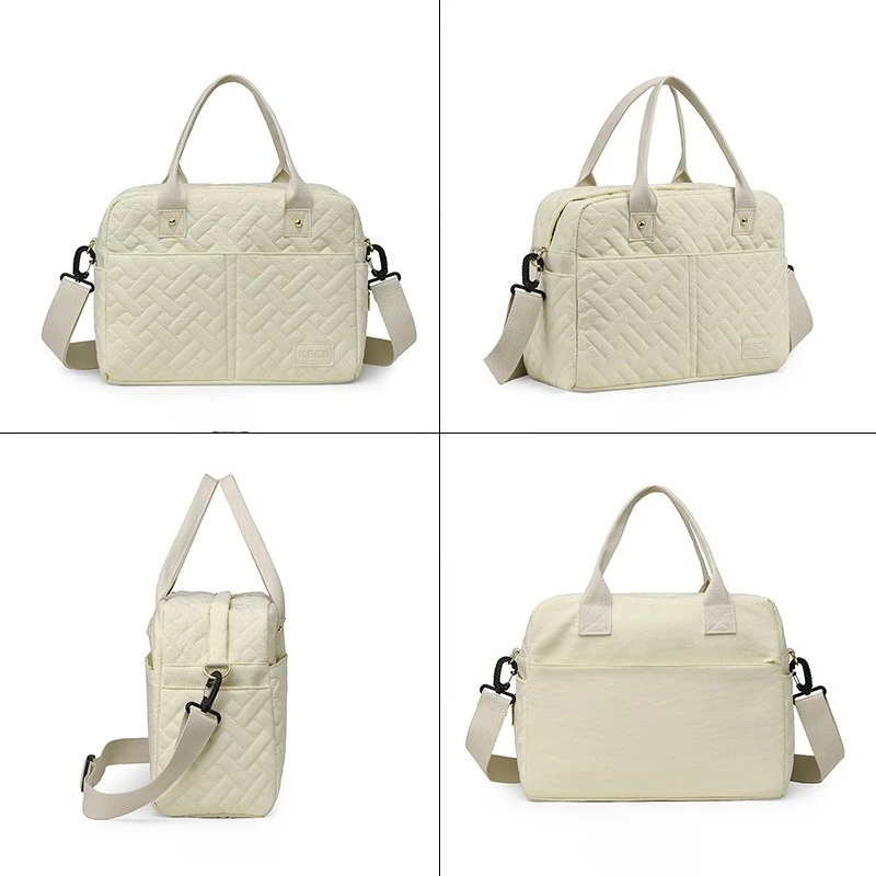 Bolso pañalero cruzado con bolsillos isotérmicos para cochecito - imagen 2