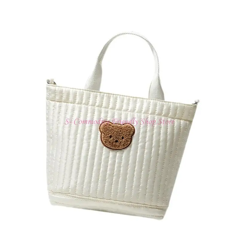 Bolso viaje 85AE, bolso para pañales para mujer, bolso cruzado gran capacidad, bolso para mamá, bolso con patrón oso - imagen 4