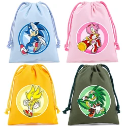 Sonices-Bolsa con cordón de almacenamiento a prueba de polvo, bolsas de regalo de dulces bonitas de Anime, bolso de moda portátil para estudiantes, bolsa decorativa para fiesta
