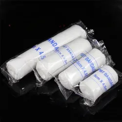 Woundplast Gasa elastica para vendaje de heridas-3 rollos 5-15cm,4,5m