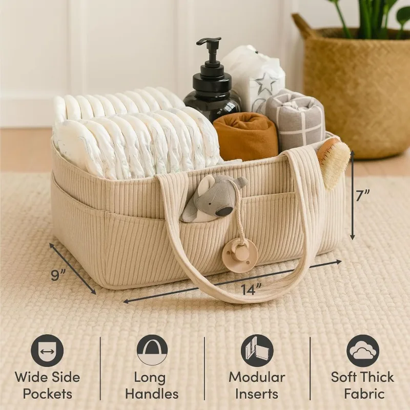 Bolsa de pañales con cambiador para cochecito – Práctica y resistente