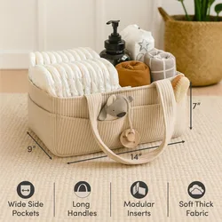 Bolsa de pañales con cambiador para cochecito – Práctica y resistente