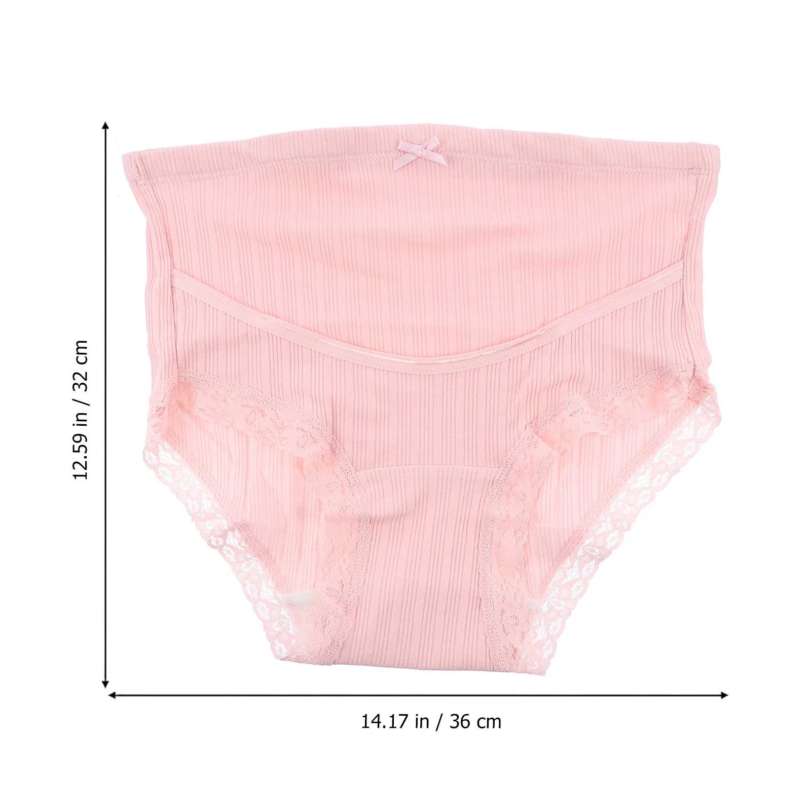 Bragas de algodón de cintura alta para maternidad, ropa interior para mujeres embarazadas, soporte elástico transpirable sobre el vientre, 3 uds. - imagen 5