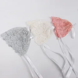 Gorros de encaje para bebés – Suaves y color sólido en fotos