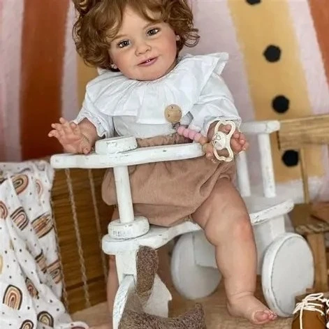 Piezas de muñeca sin montar ya pintadas con cuerpo de tela, kit de bricolaje Zoe de 26 pulgadas - imagen 2