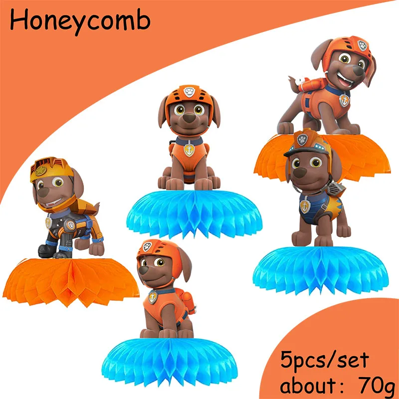 Pata patrulla dibujos animados decoración de fiesta de cumpleaños pata Zuma tema globo Banner pastel Topper suministros de fiesta para espectáculo de bebé - imagen 4