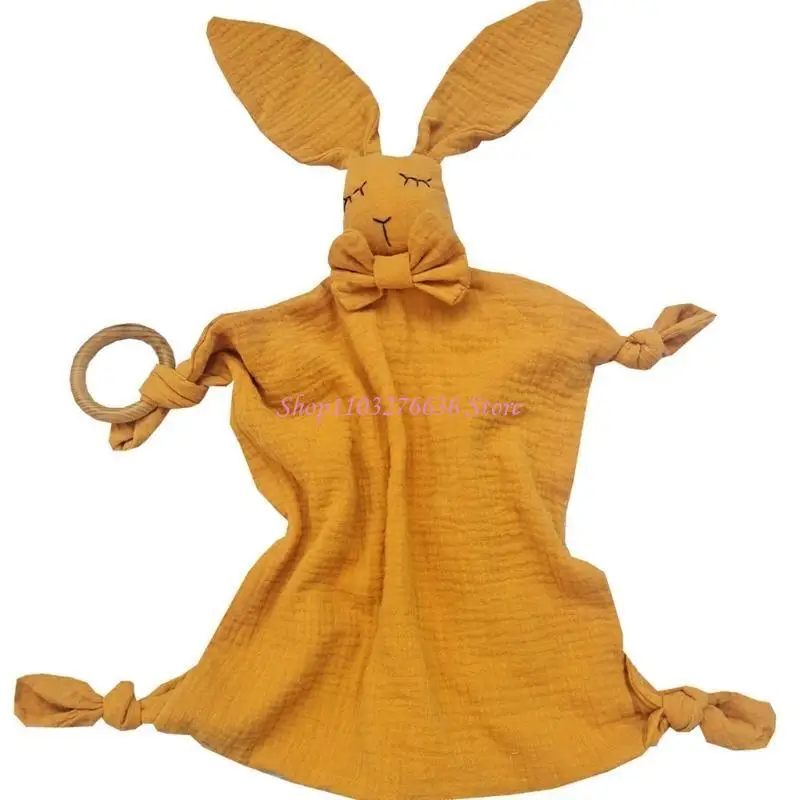 Toalla capucha conejo Bebé – Algodón suave absorbente
