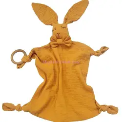 Toalla capucha conejo Bebé – Algodón suave absorbente