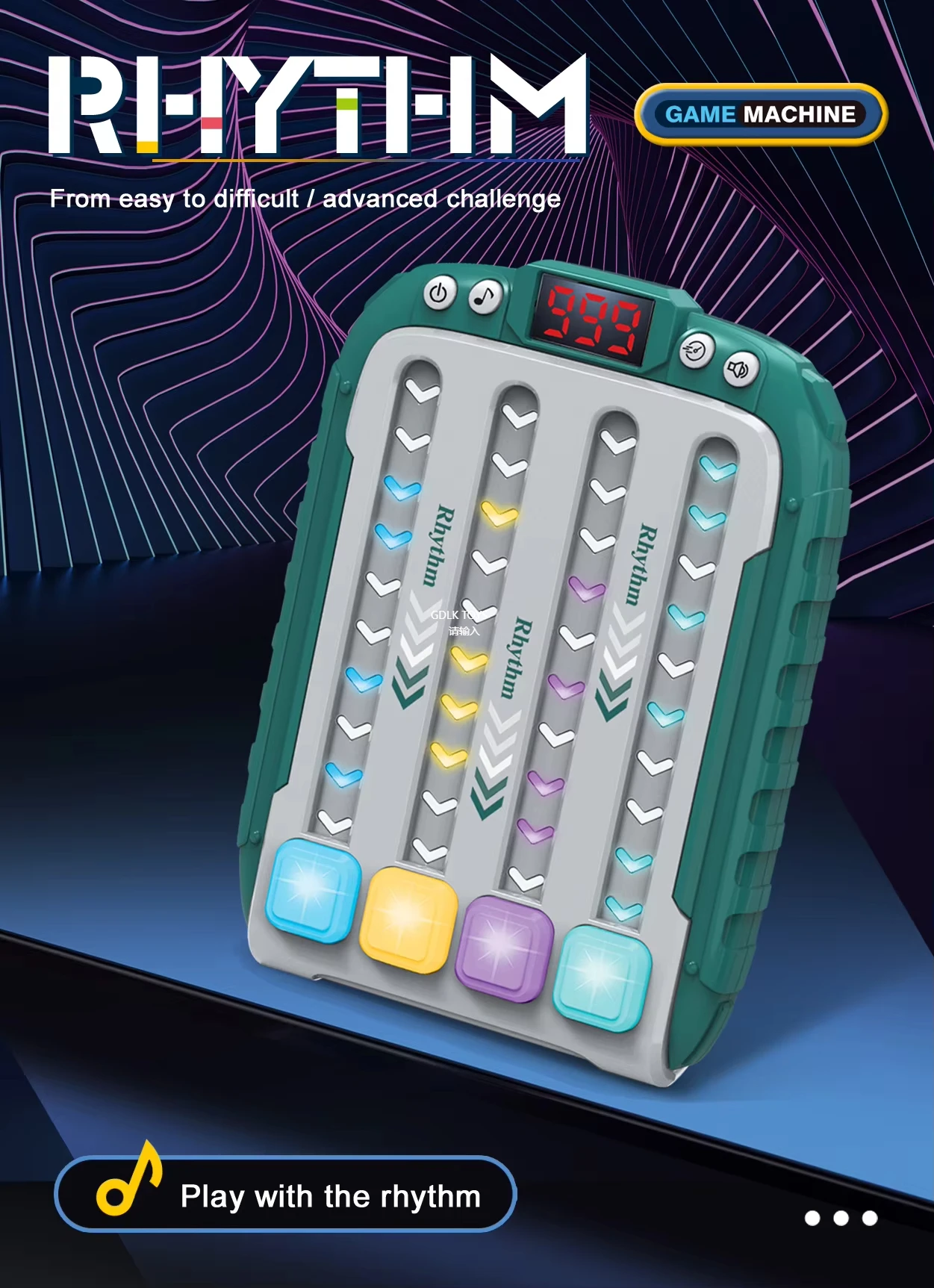 Fidget musical vista frontal
