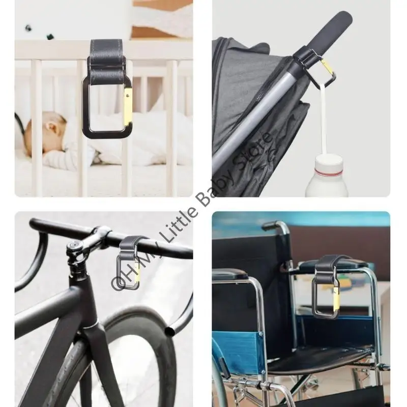 Soporte para cochecito bebé M76C, gancho para cochecito bebé, colgador almacenamiento, organizador colgante resistente - imagen 5