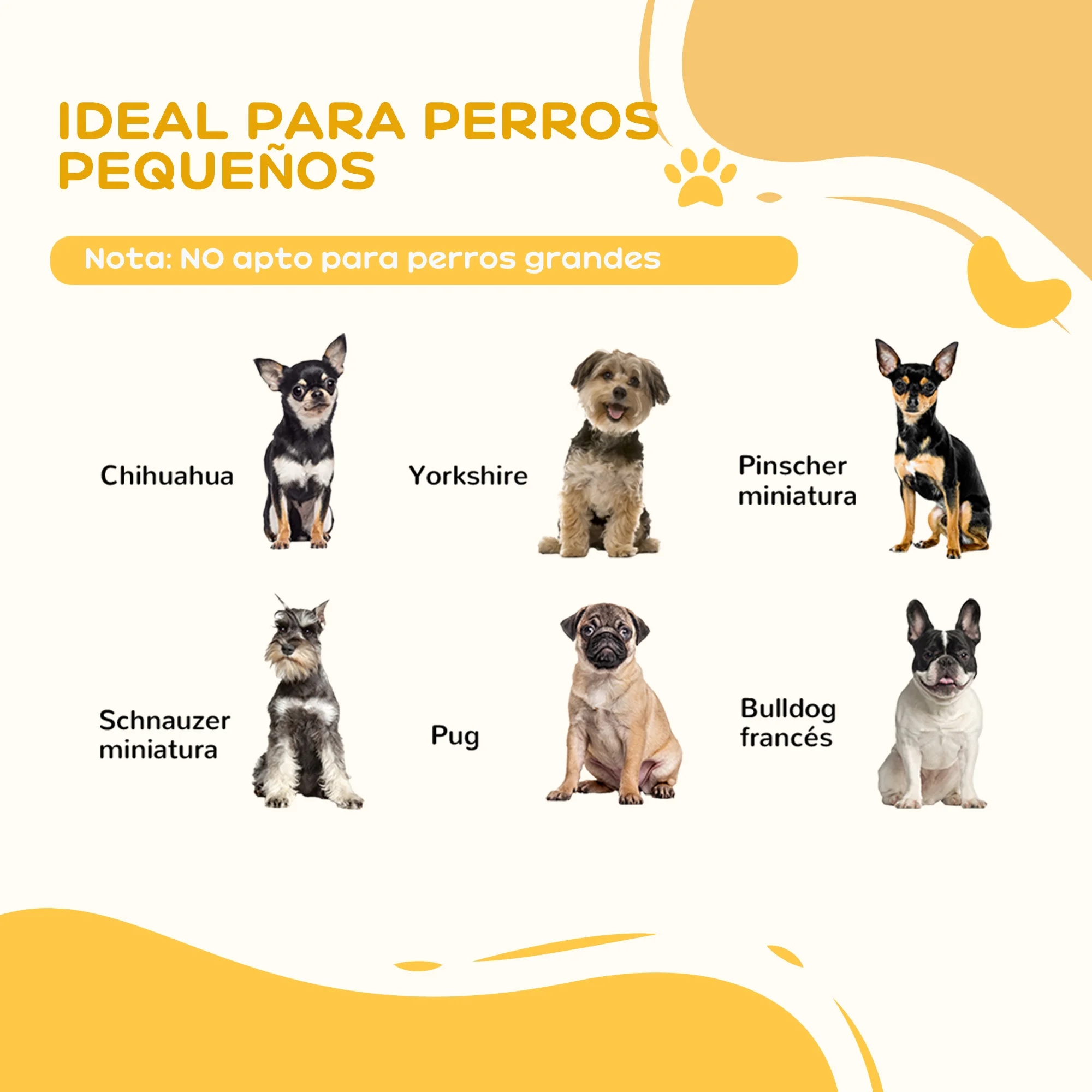 PawHut Barrera de Seguridad Plegable para Perros Pequeños Rejilla de Protección de 3 Paneles con Patas para Mascotas para Escaleras Pasillos 154,5x29,5x61 cm - imagen 4