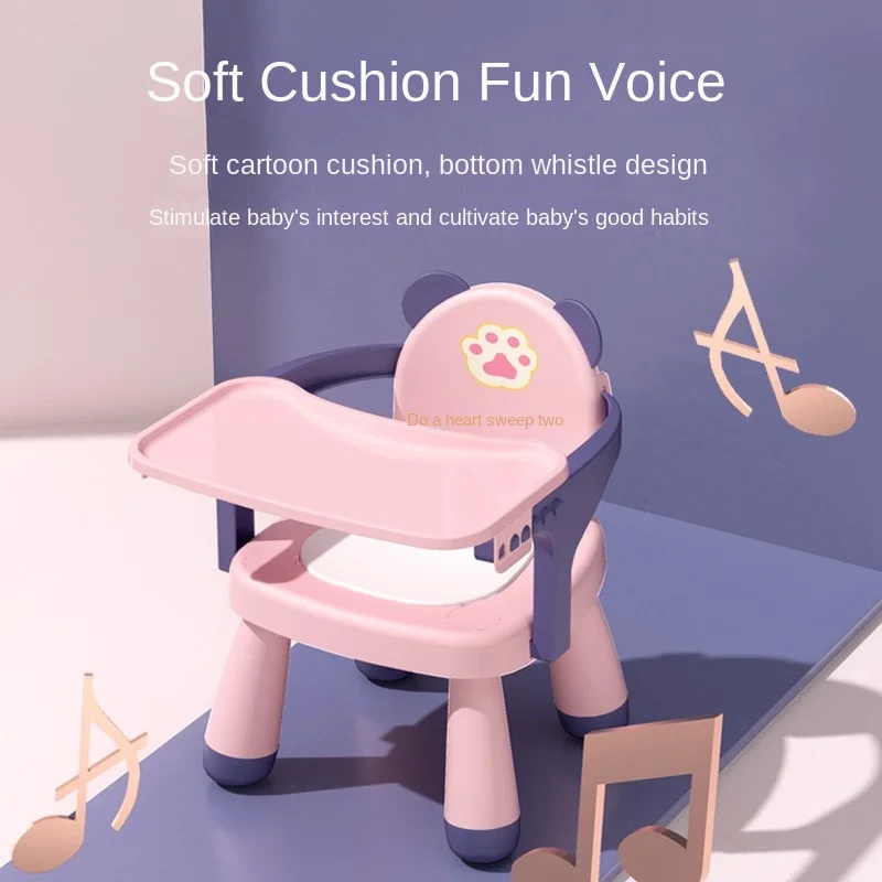 LazyChild Silla reclinable de plástico para bebé – Trona de alimentación infantil