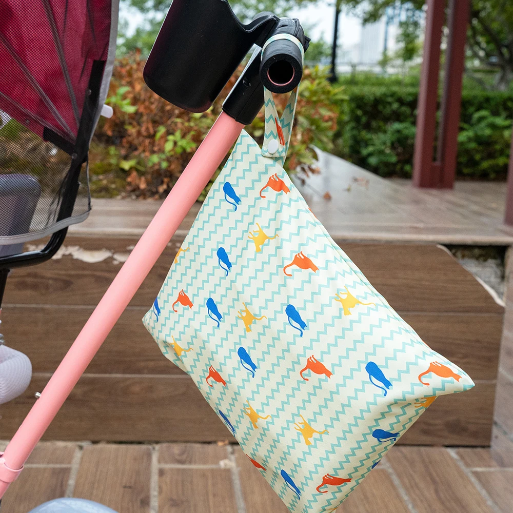 Bolsas de pañales impermeables con estampado de oso y zorro – Pack de 3 - imagen 5