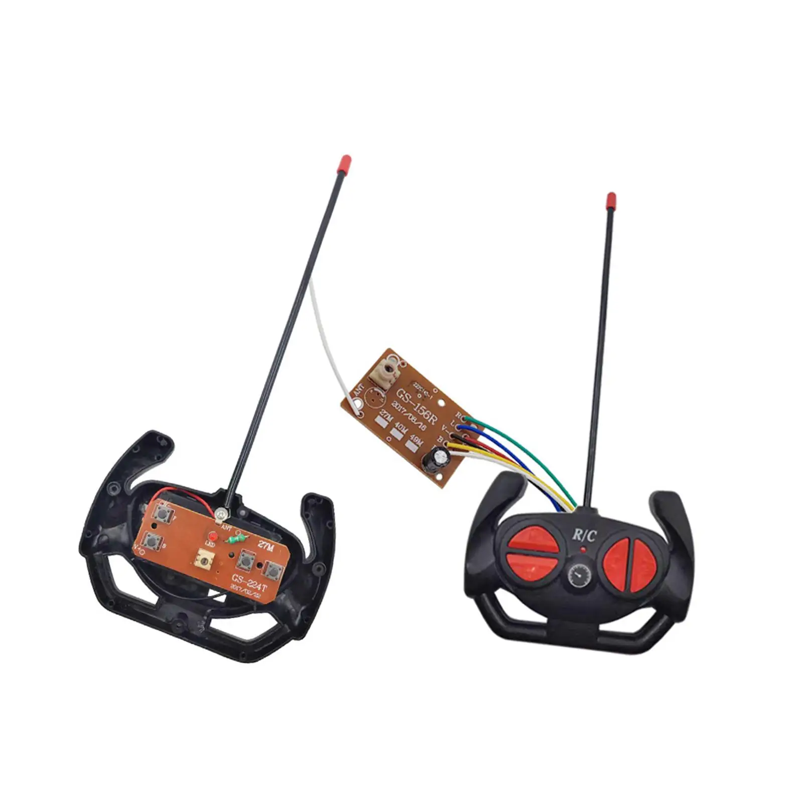 Transmitter Board and Receiver Board Four Way Remote Control Board with RC for RC Hobby Car Boats Vehicles Model Modification
