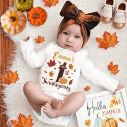 Body bebé personalizado con nombre - Manga larga para otoño