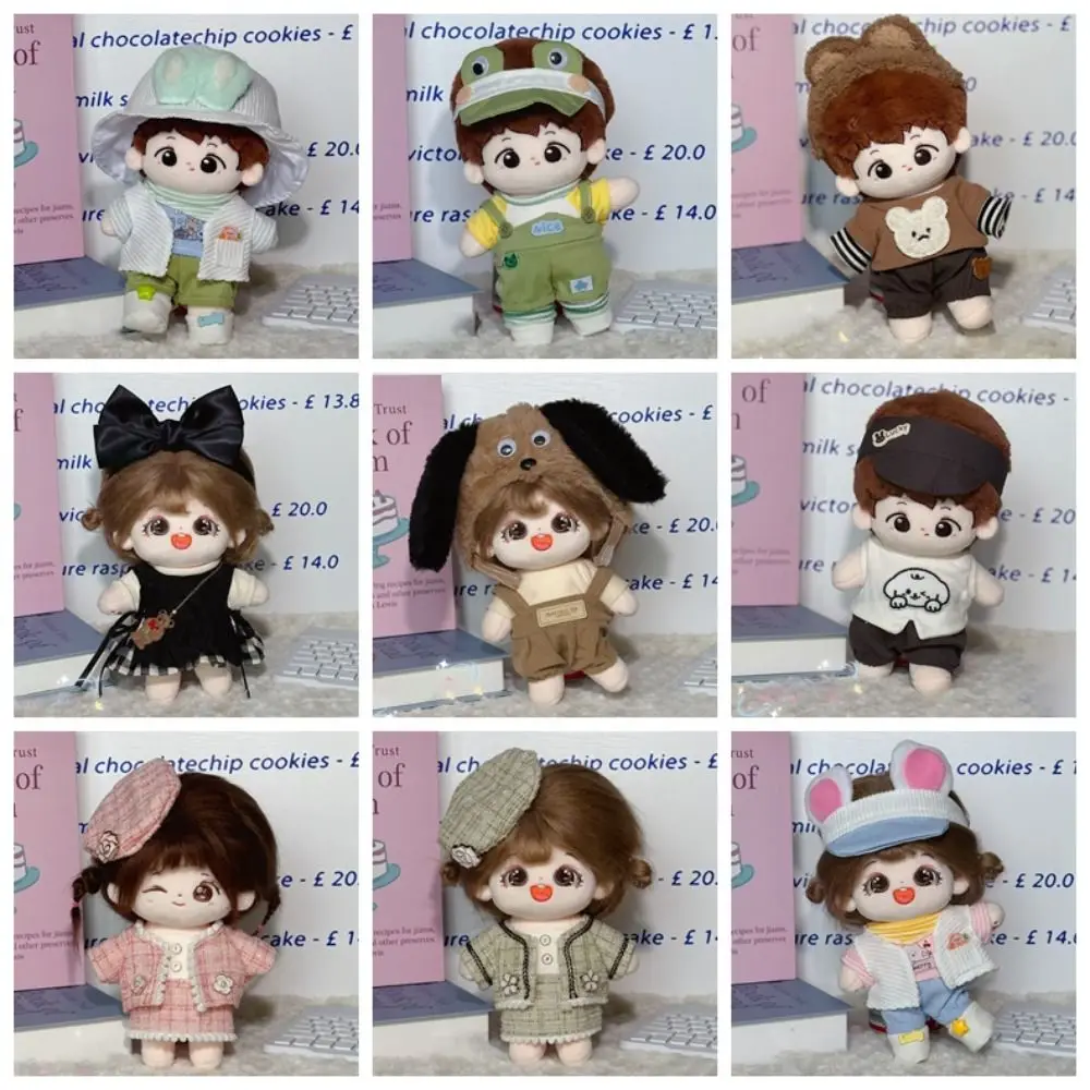 Ropa de muñeca de algodón DIY de 20cm, juguete de dibujos animados, regalo, accesorios de juguete, ropa de muñeca colorida, decoración, muñeca de algodón - imagen 5