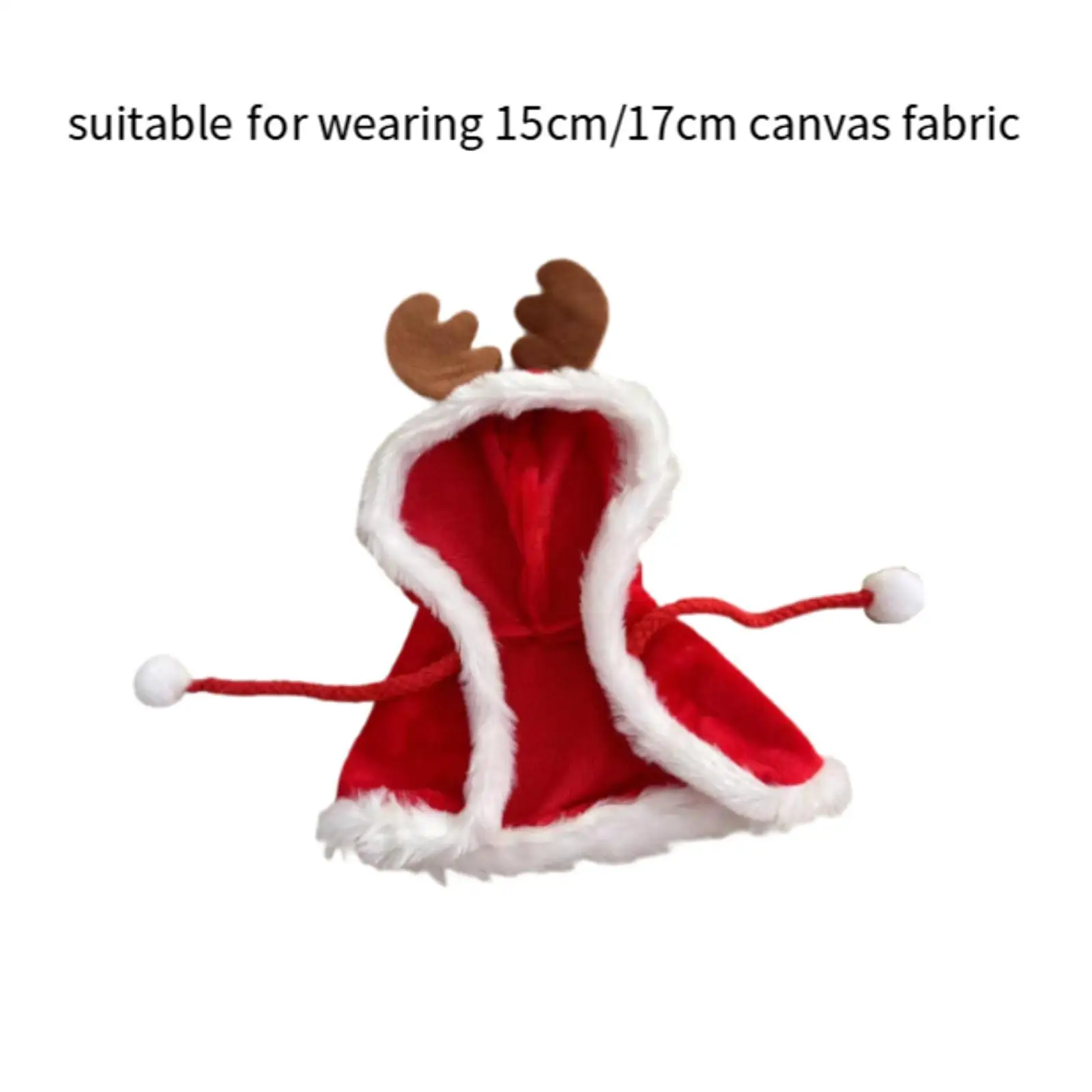 Plush Doll cape DIY Christmas Outfit for 6.69'' 5.91'' Imagination Hands on