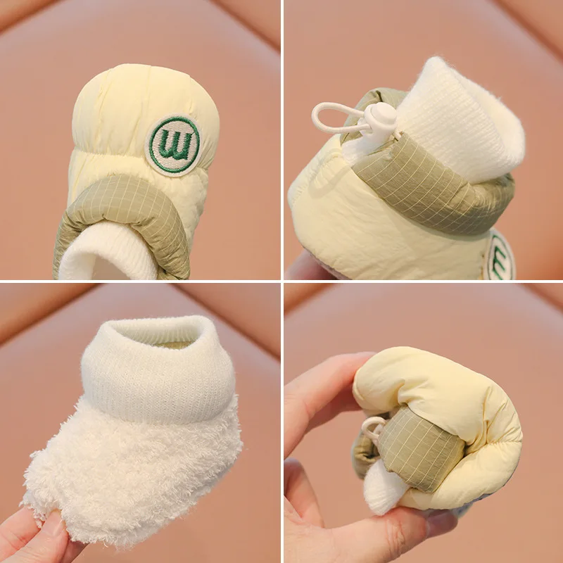 Zapatos gruesos de invierno para bebé, zapatos antideslizantes de suela blanda para niños pequeños de 0 a 1 año, accesorios para primeros pasos para niños y niñas recién nacidos - imagen 2