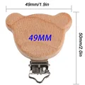 5pcs 49mm Bear clip