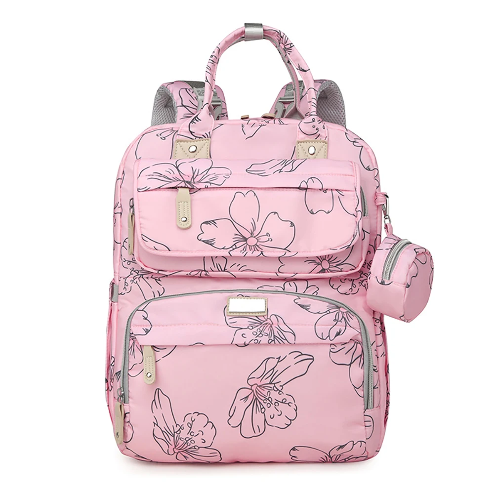 Bolsa organizadora de pañales para cochecito con bolsillo impermeable - imagen 5