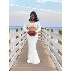 Vestido de maternidad elástico para sesión de fotos en embarazo