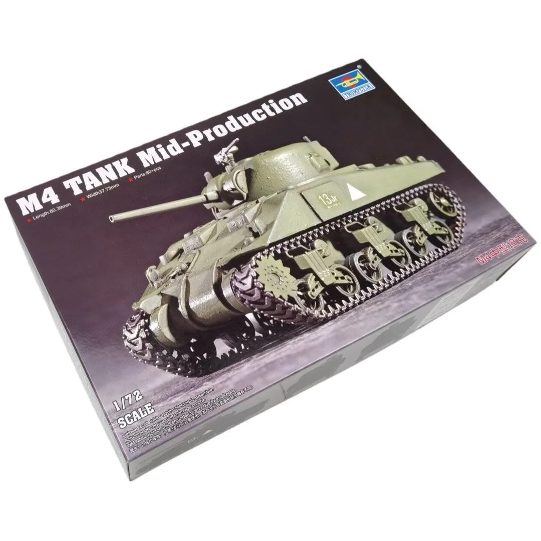 Trumpeter M4 Sherman – Maqueta de tanque a escala 1/72 para montar - imagen 3
