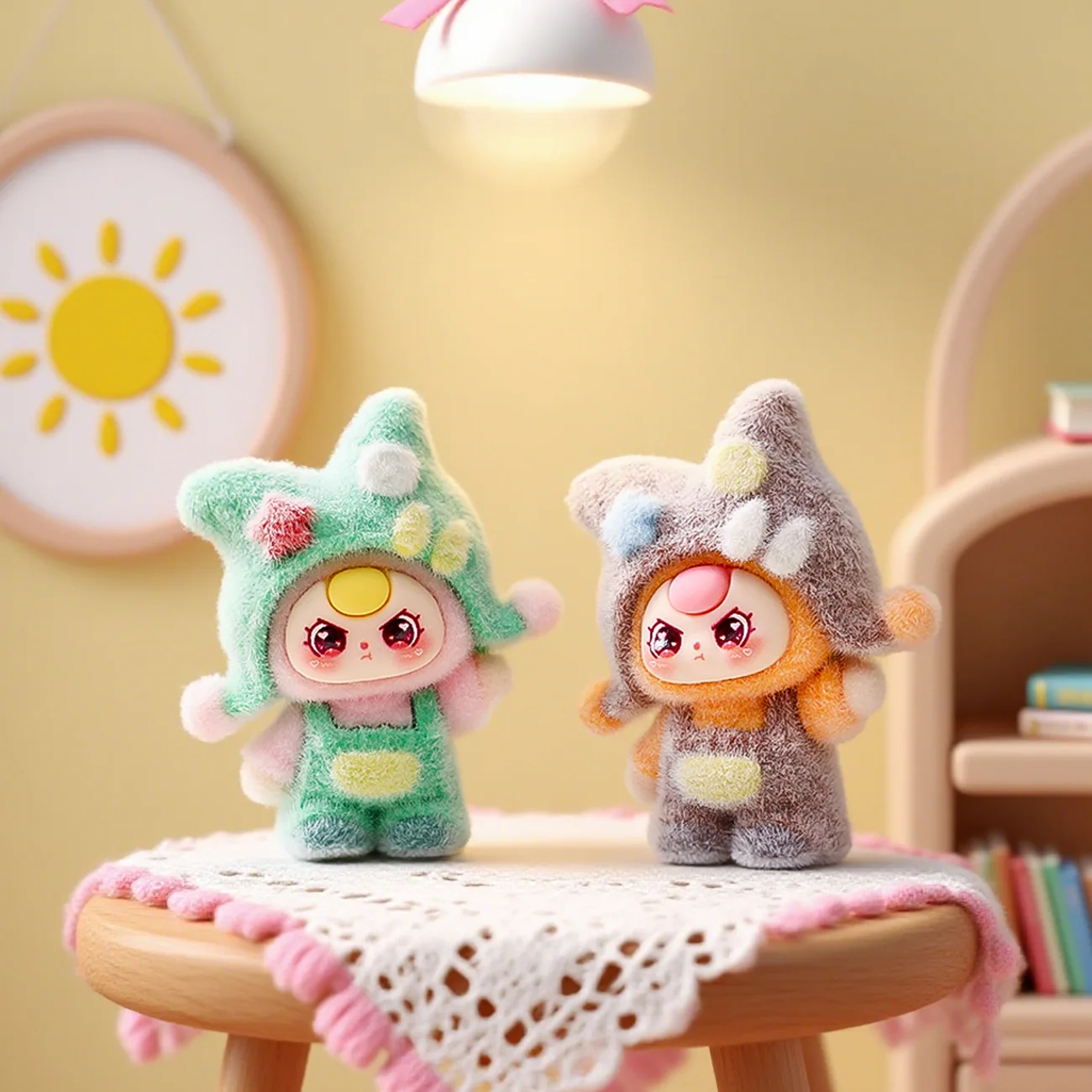 10 unids/set lindo bebé tres figuras de juguete Mini estatuilla decoración de escritorio modelo adornos juguetes niños niñas regalos de navidad - imagen 2