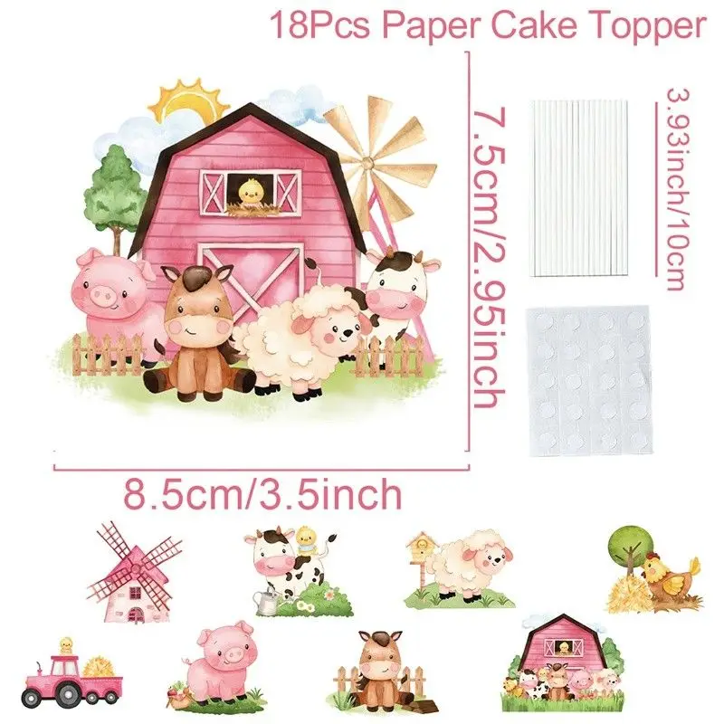 18pcs caketopper
