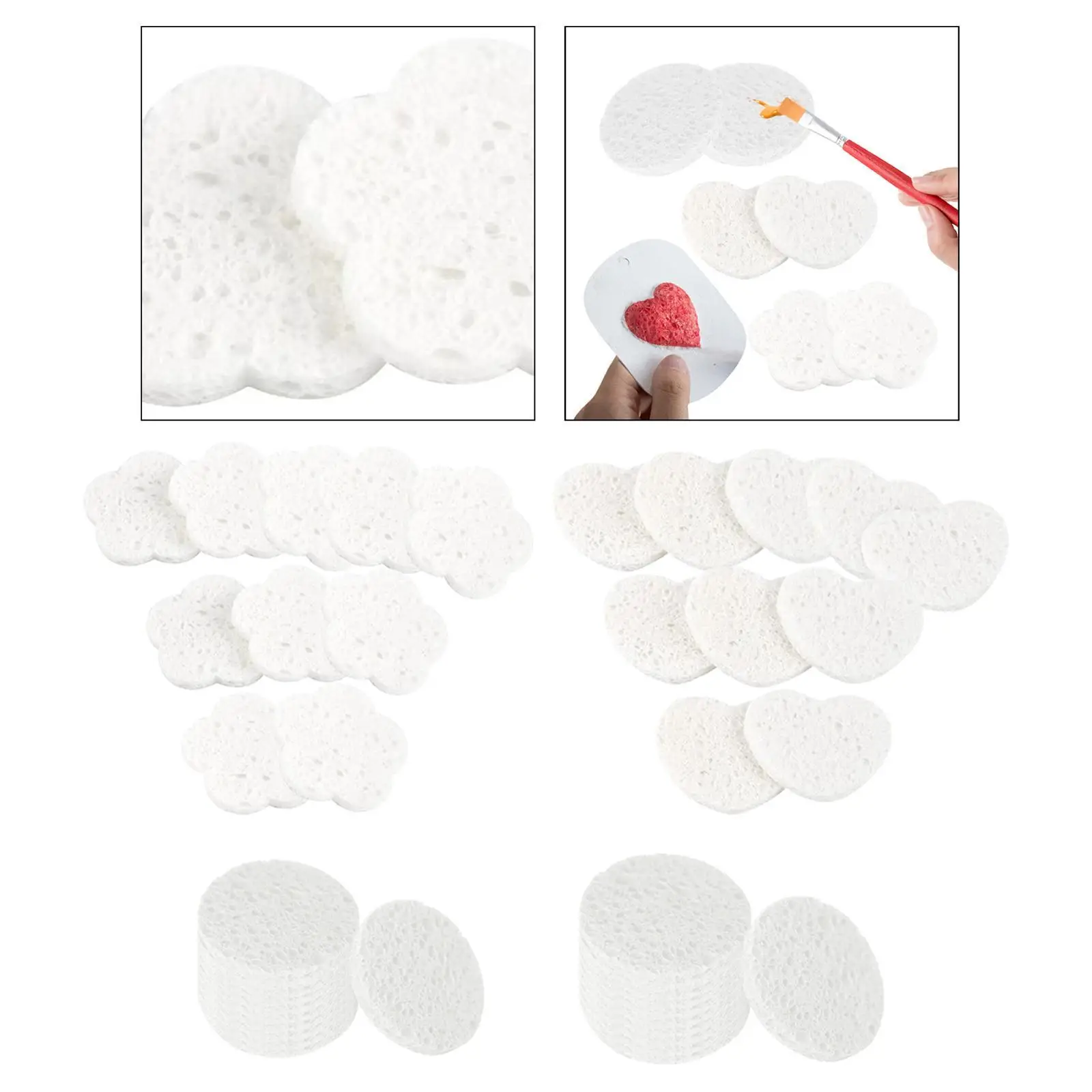 10x Foam Texture Painting Papers Absorbent Blank Texture Art Foam Sheets for Watercolor Painting Kids Art Projects 3D DIY Crafts