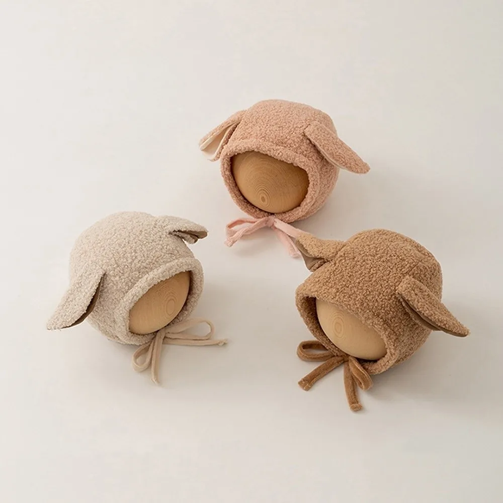 Nuevo lindo orejeras largas gorro a prueba de viento grueso cálido sombrero a prueba de frío Color sólido protección para los oídos sombrero de invierno