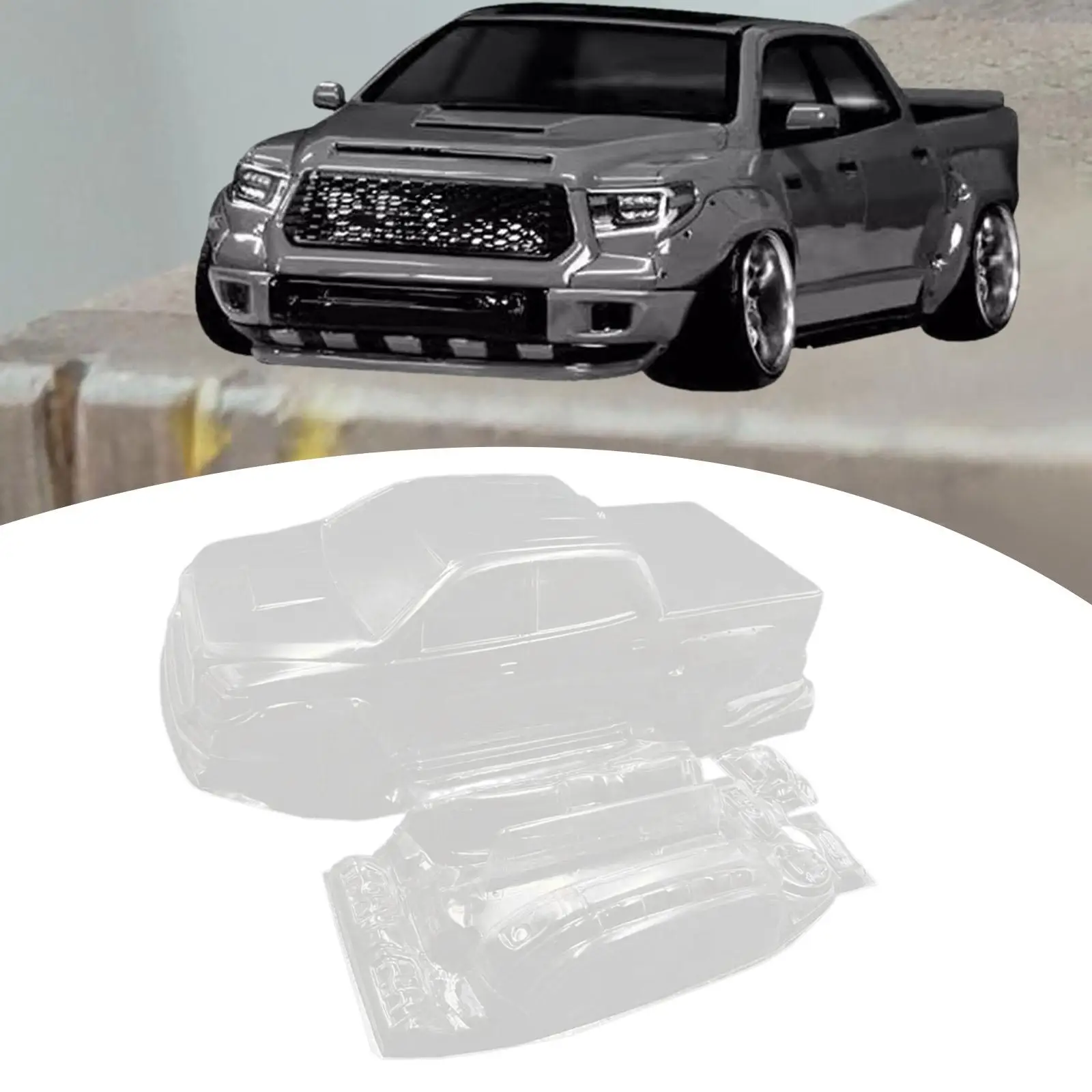 1:10 RC Flat Sport Car Body Shell Upgrade Replacement Accessory Body Car Shell for Truck RC Vehicles Crawler Model Car Hobby Car