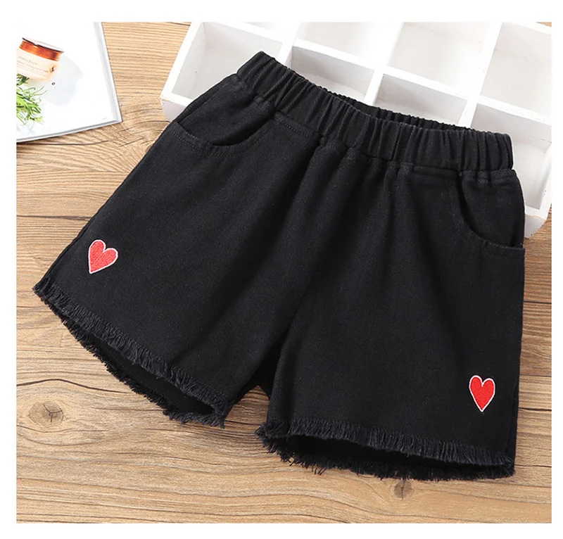 Pantalones cortos vaqueros bordados para niña verano - imagen 5