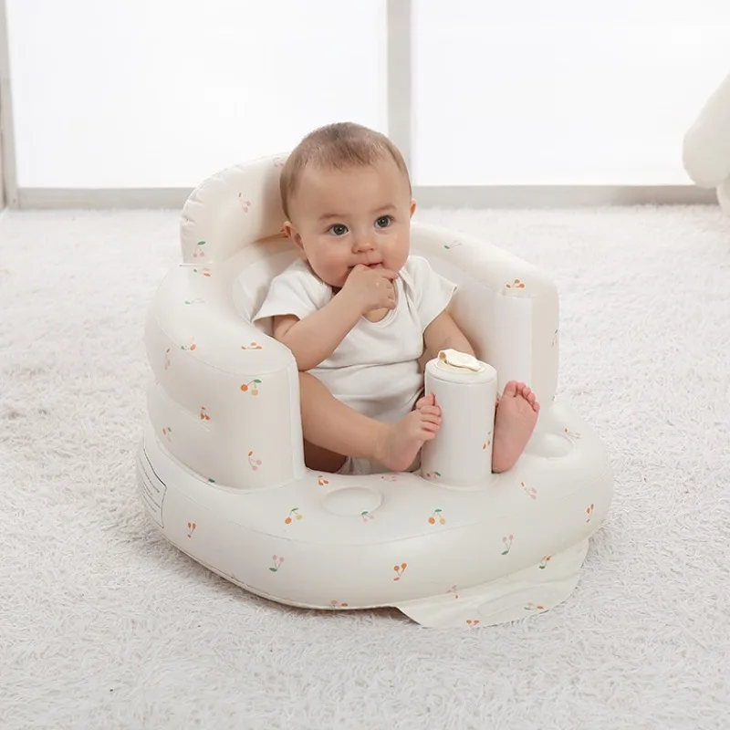 Asiento de baño para bebé inflable plegable – Soporte entrenamiento - imagen 5