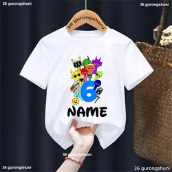 Sprunki Camiseta personalizada de cumpleaños infantil