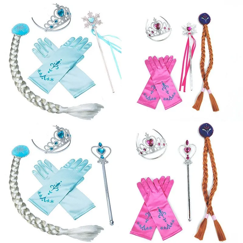 Kit corona y varita multicolor de princesa para niña - imagen 2