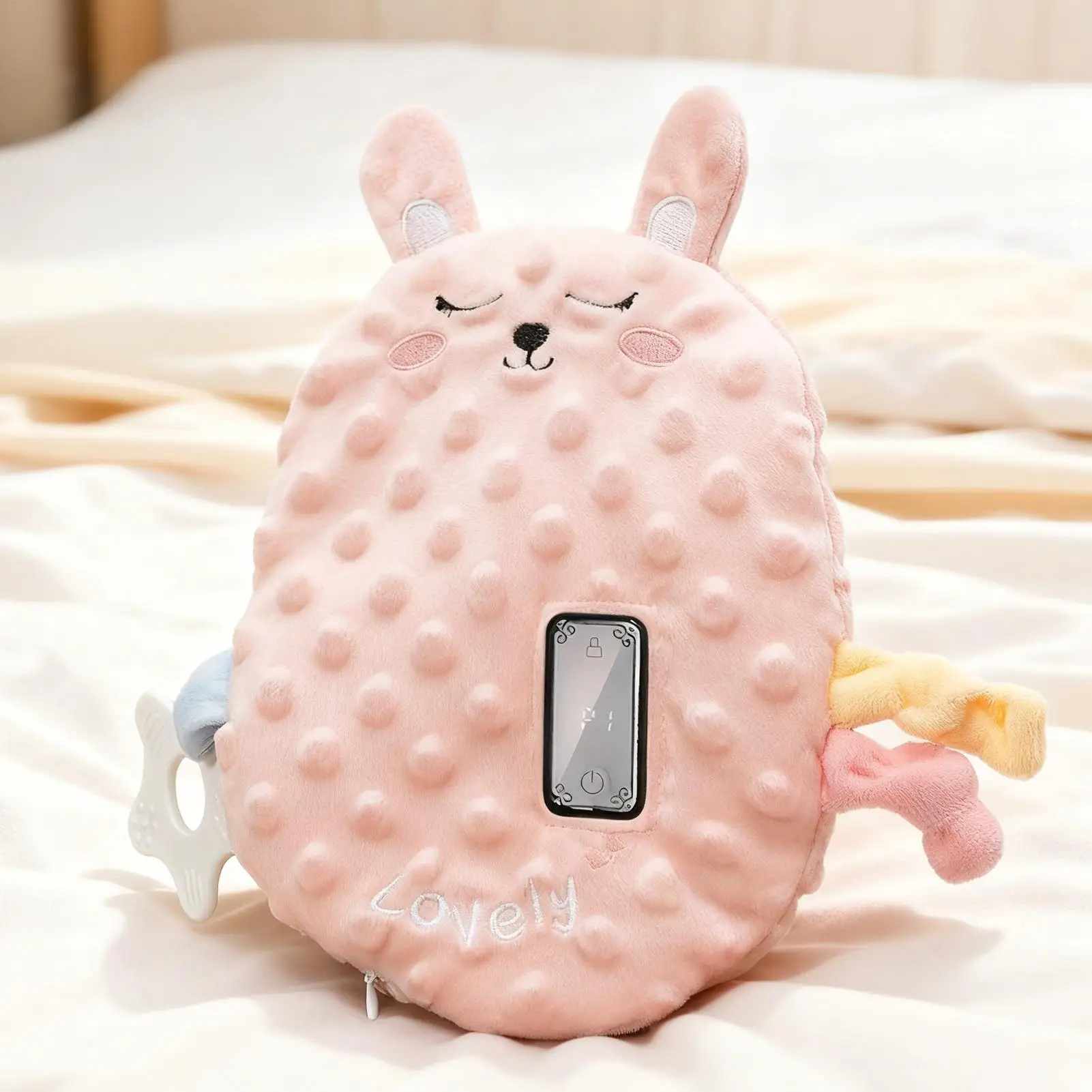 Juguete de golpeteo para bebé, ayuda automática suave y ajustable para dormir, compañero para bienestar, comodidad nocturna, cuidado del tiempo silencioso en el hogar - imagen 4